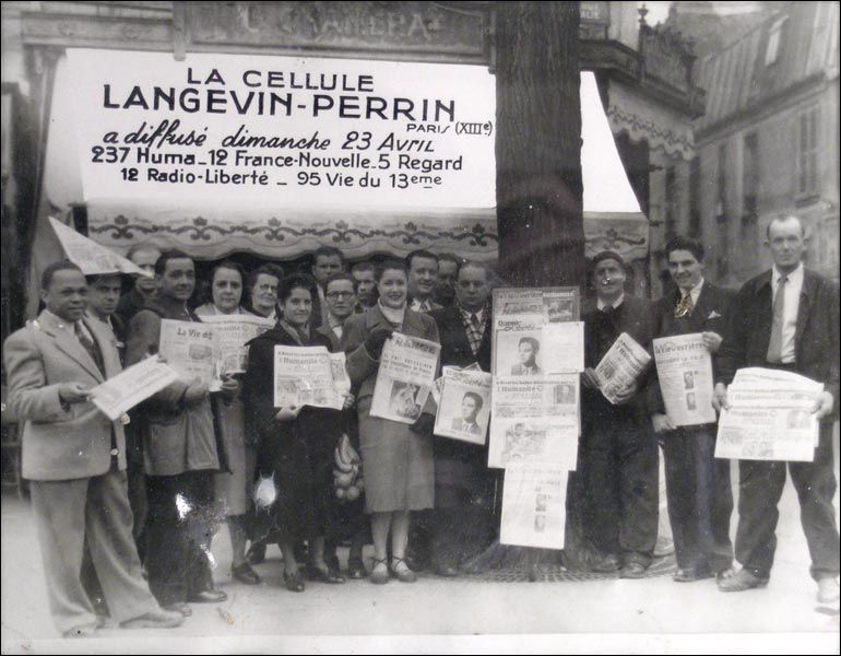 Photo de la cellule communiste Langevin-Perrin