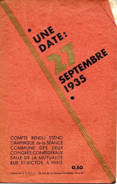 'Une date : 27 septembre 1935.'